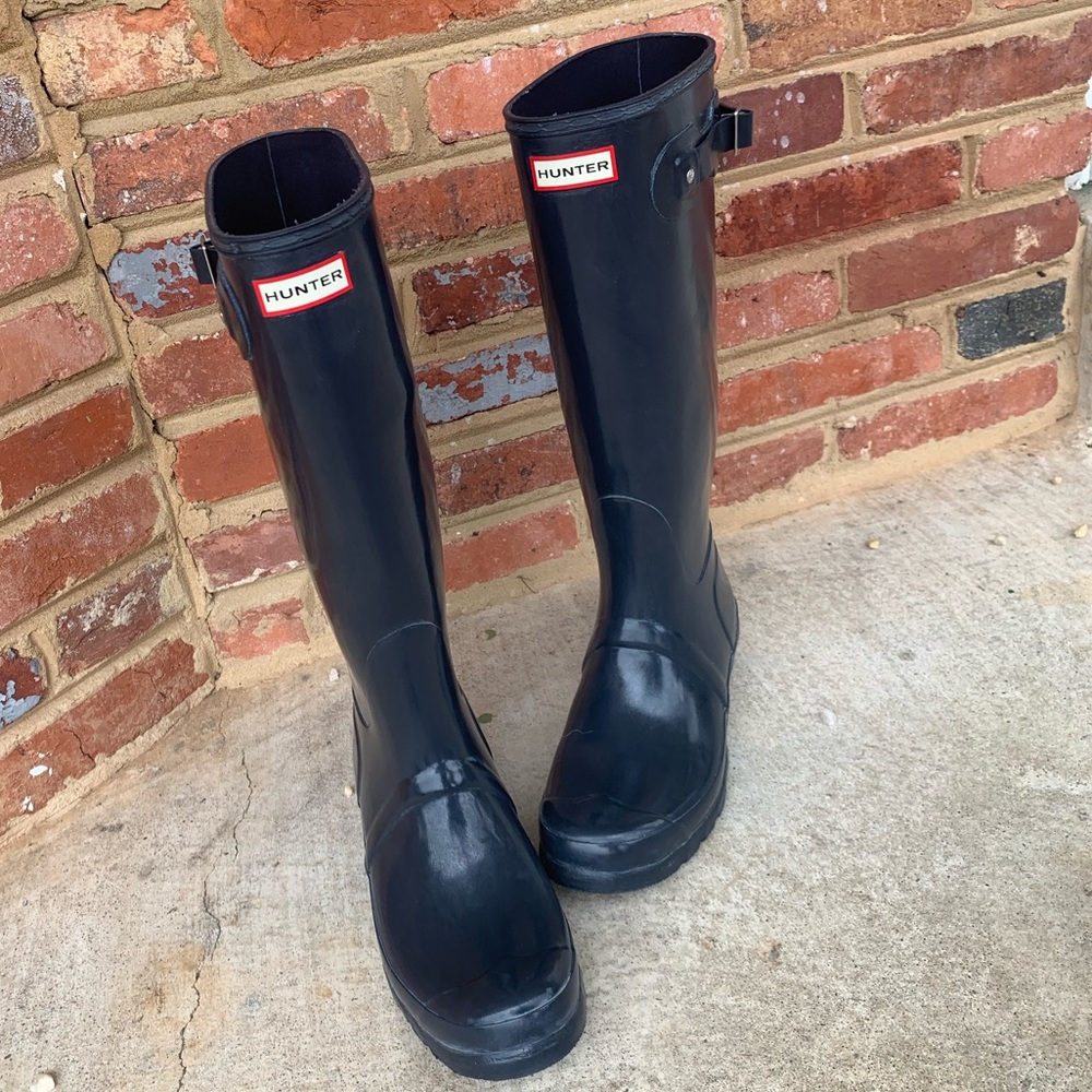 Hunter| Slate gray tall boots
